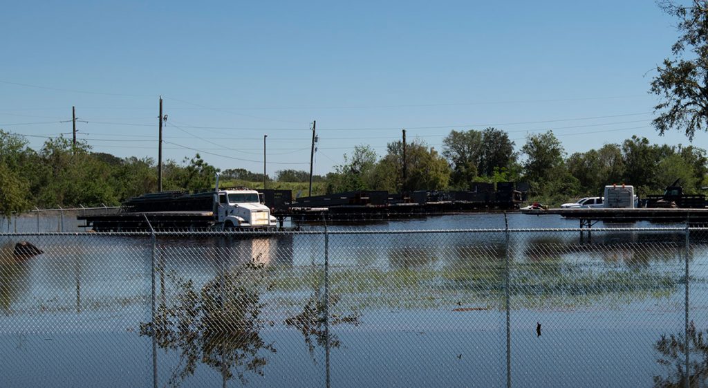 Flooding that occurred after Hurricane Ian